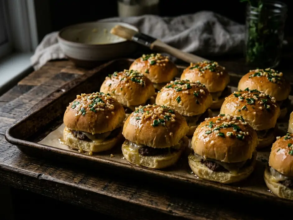 Pull-Apart Garlic Butter Pizza Sliders