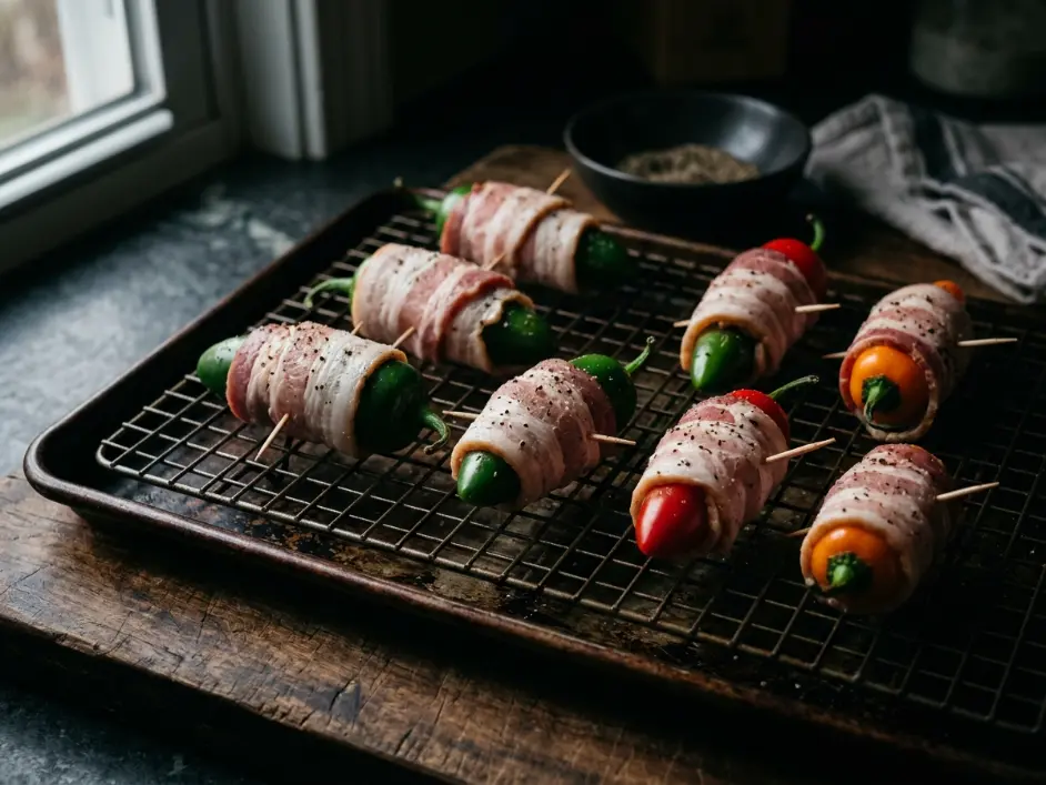 Crispy Bacon-Wrapped Jalapeño Poppers