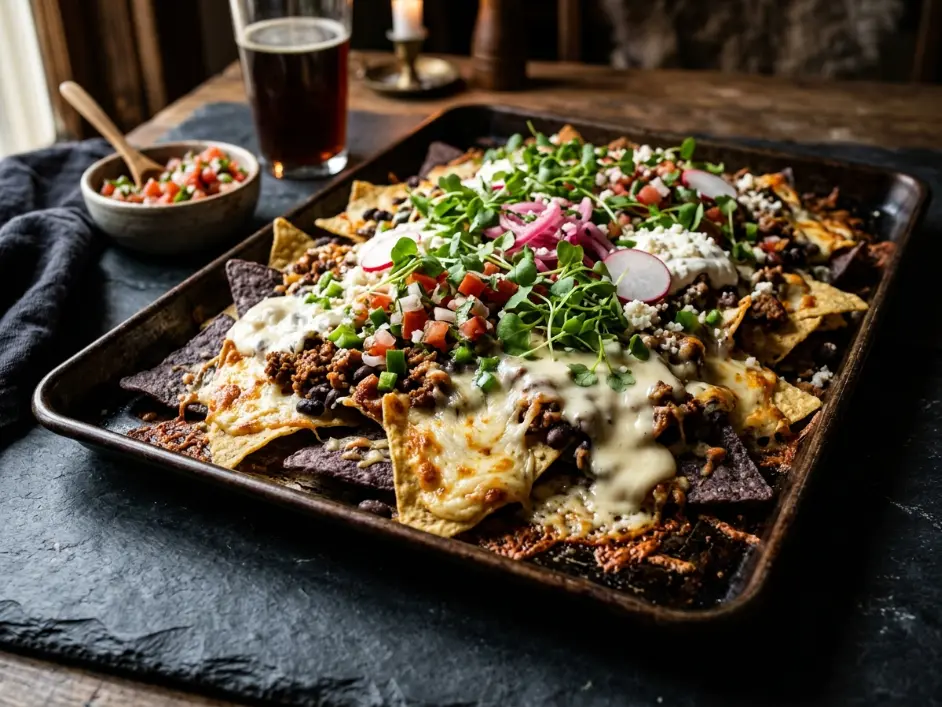 Ultimate Loaded Sheet Pan Nachos with Queso Blanco