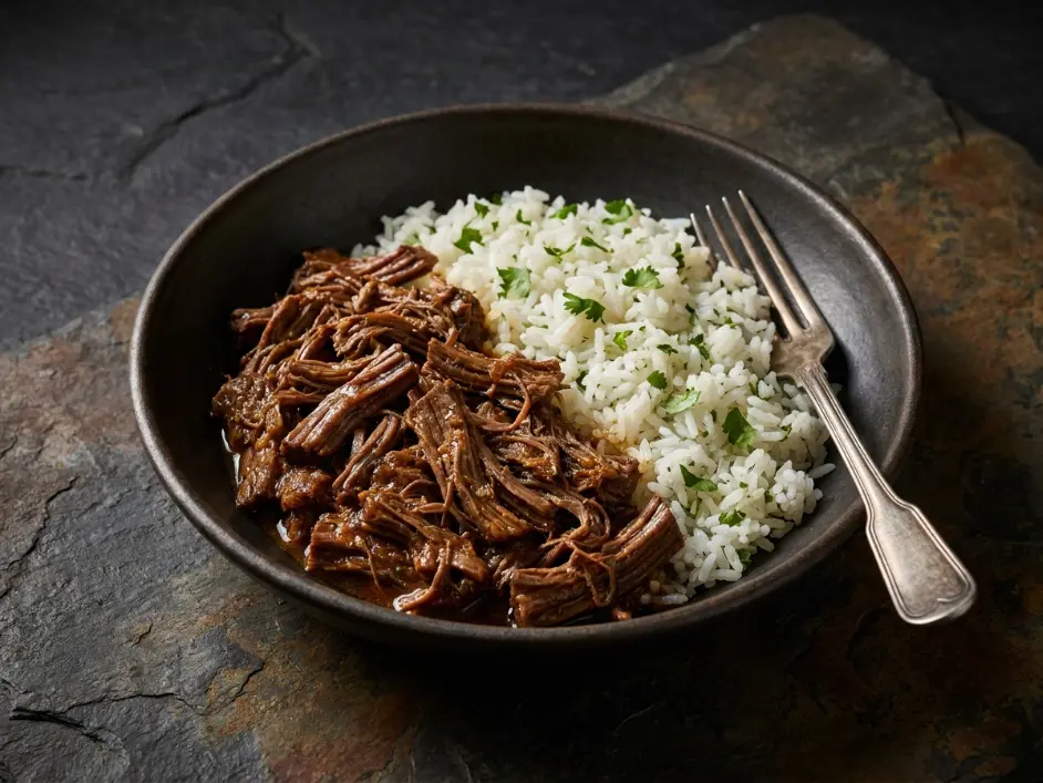 Chipotle Cilantro-Lime Rice and Barbacoa Beef

