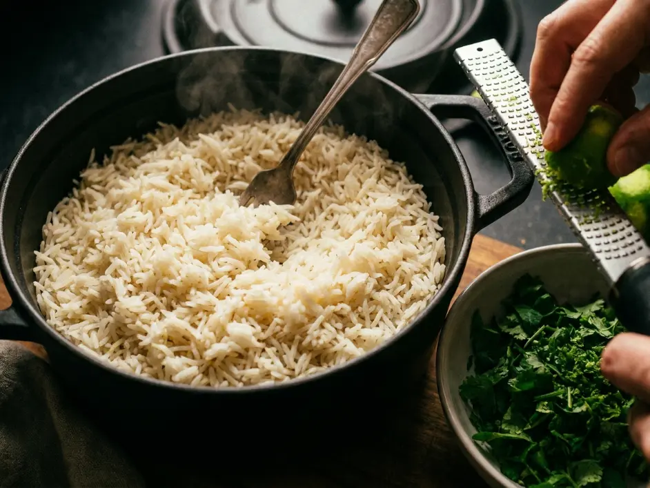 Chipotle Cilantro-Lime Rice and Barbacoa Beef