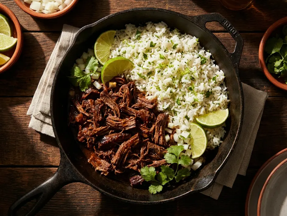 Chipotle Cilantro-Lime Rice and Barbacoa Beef