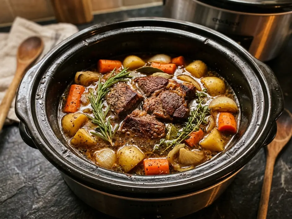 Ultra-Tender Crockpot Beef Pot Roast with Carrots