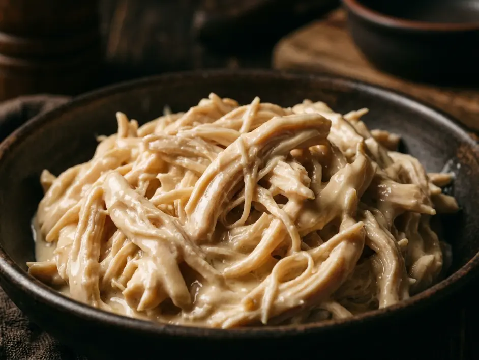 Creamy Shredded Chicken Tacos