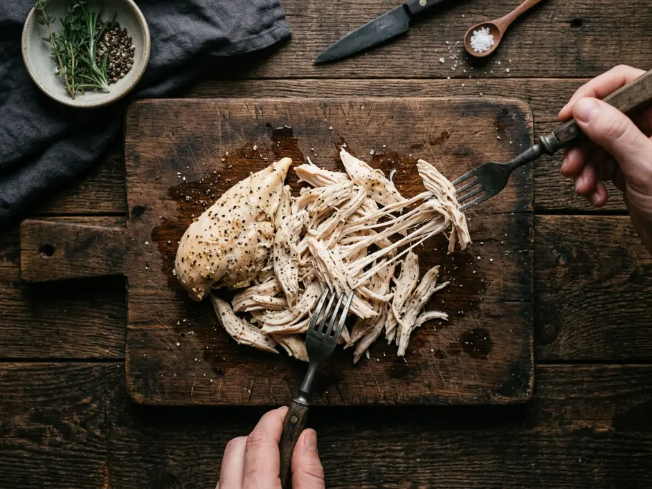Creamy Shredded Chicken Tacos