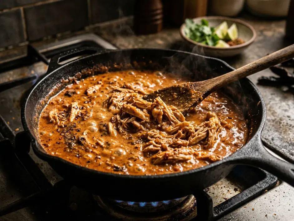 Creamy Shredded Chicken Tacos