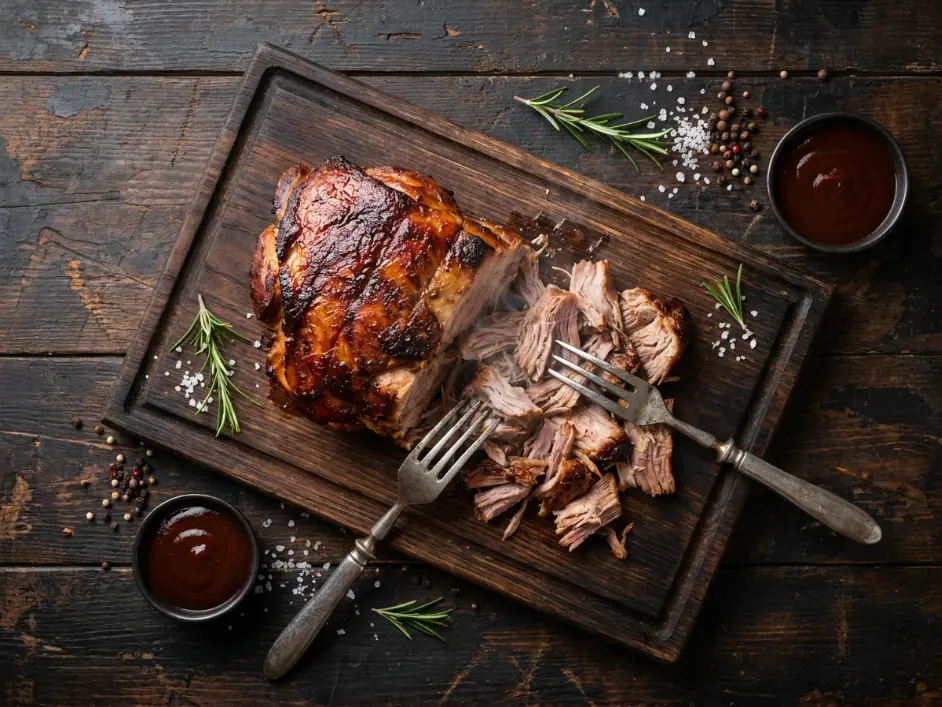Dump-and-Go Crockpot BBQ Pulled Pork Sandwiches