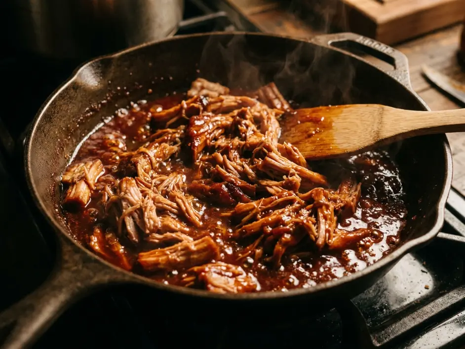 Dump-and-Go Crockpot BBQ Pulled Pork Sandwiches