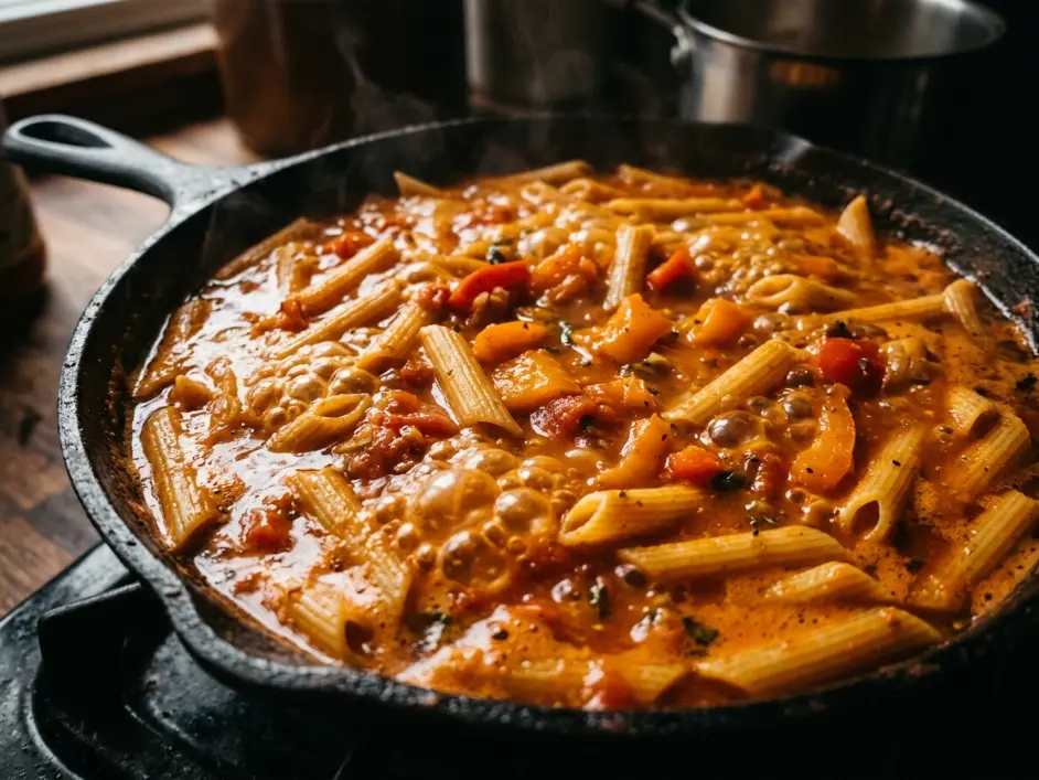 One-Skillet Creamy Cajun Chicken Pasta