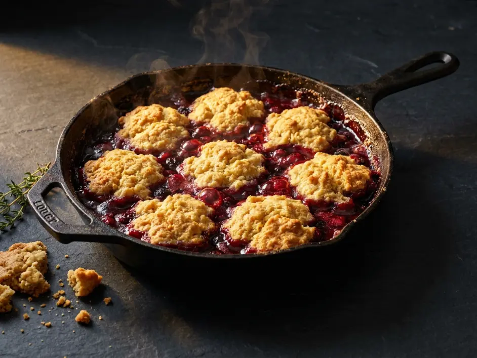 3-Ingredient Berry Cookie Dough Cobbler

