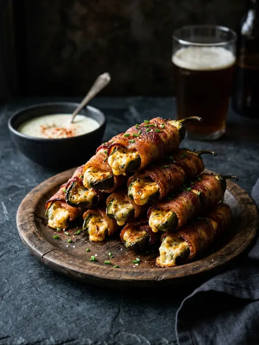 Crispy Bacon-Wrapped Jalapeño Poppers