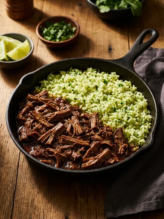 Chipotle Cilantro-Lime Rice and Barbacoa Beef