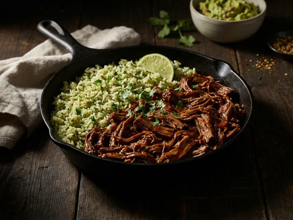 Chipotle Cilantro-Lime Rice and Barbacoa Beef