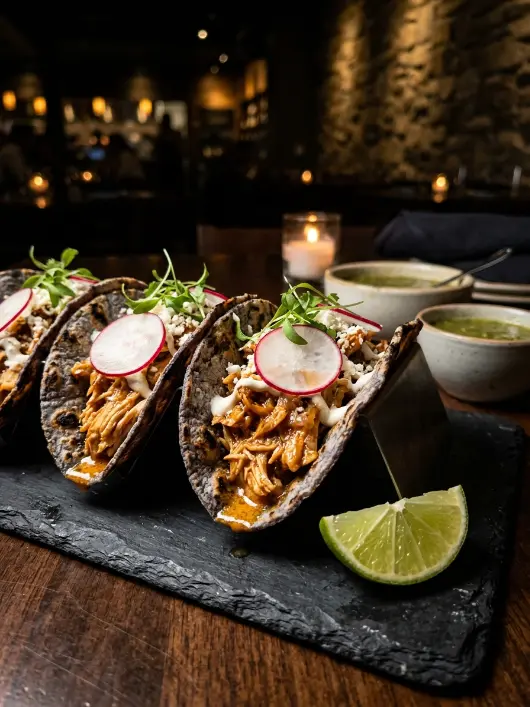 Creamy Shredded Chicken Tacos