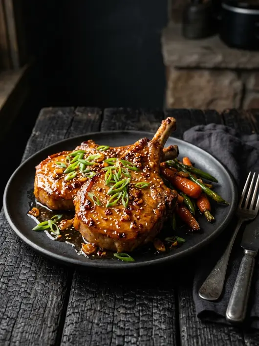 Set-and-Forget Crockpot Honey Garlic Pork Chops