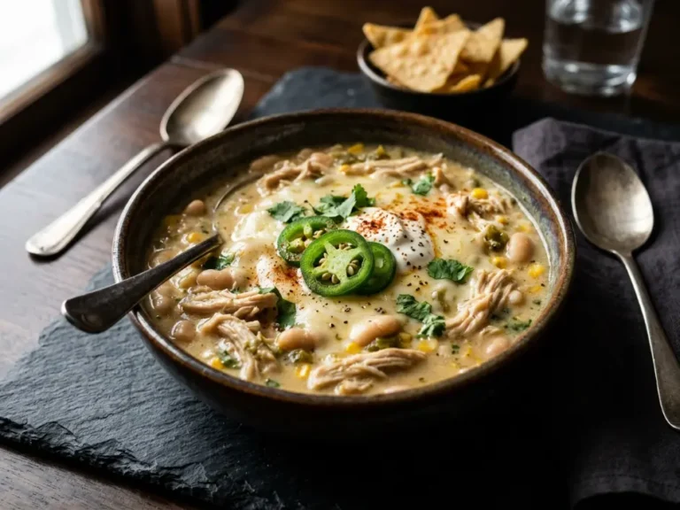 Slow Cooker Creamy White Chicken Chili