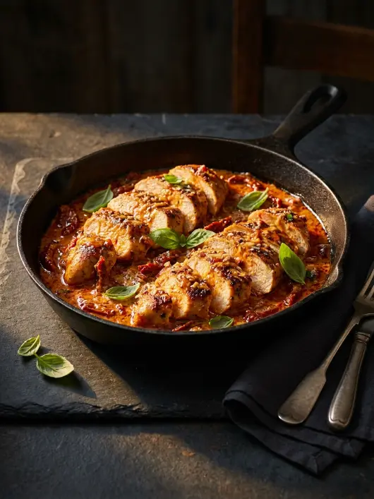 One-Pot Creamy Sun-Dried Tomato Chicken Breast